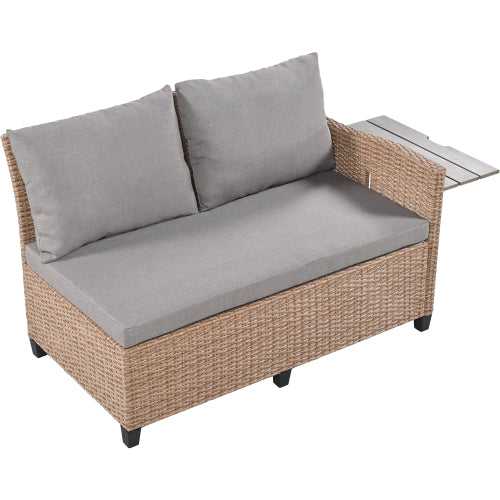 5-Piece Outdoor Patio Rattan Sofa Set