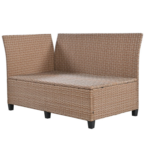 5-Piece Outdoor Patio Rattan Sofa Set
