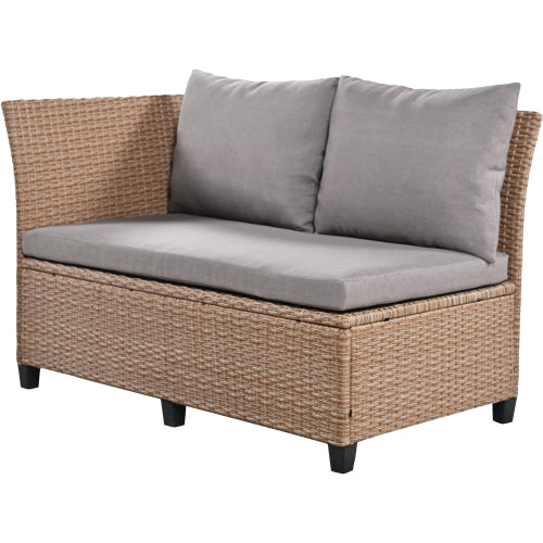 5-Piece Outdoor Patio Rattan Sofa Set