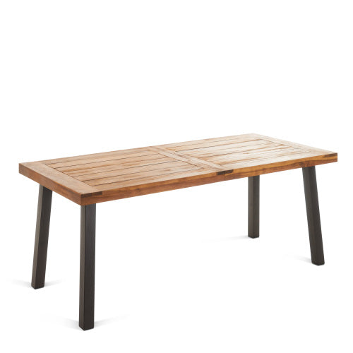 Teak Finish Dining Table