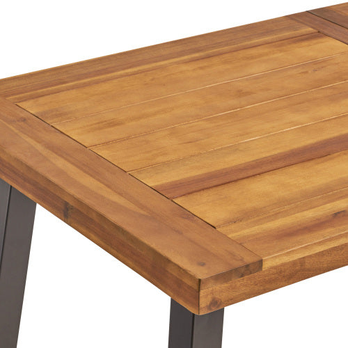 Teak Finish Dining Table