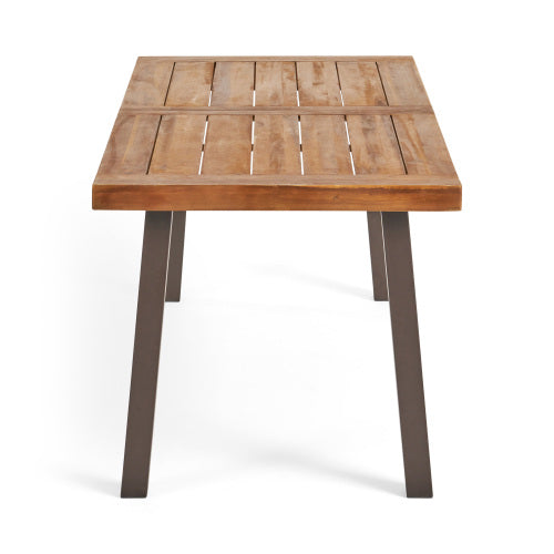 Teak Finish Dining Table