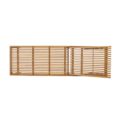 Teak Finish Chaise Lounge
